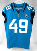 2021 Jacksonville Jaguars Chapelle Russell #49 Game Issued Blue Jersey 40 836 - DP74836