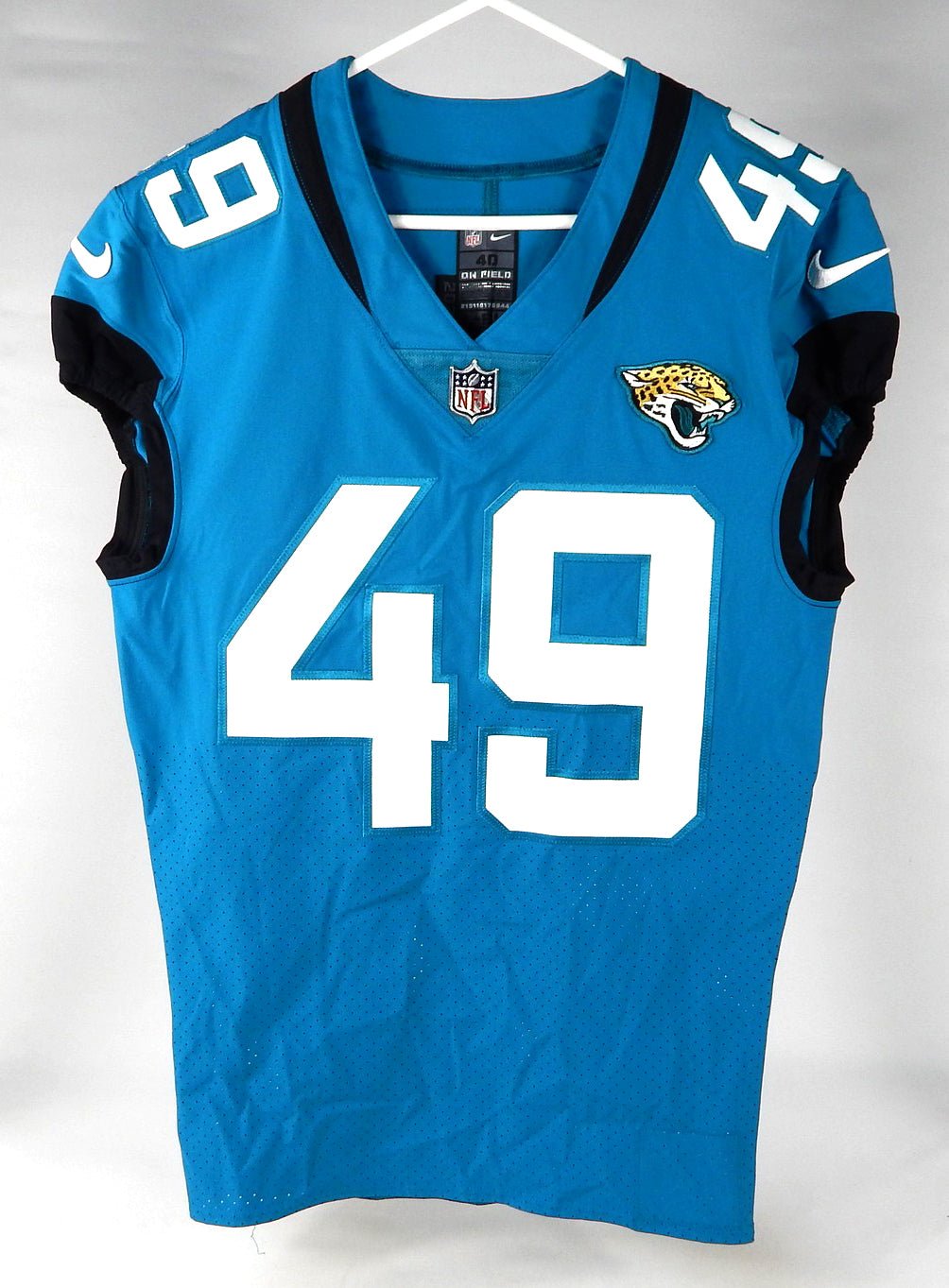 2021 Jacksonville Jaguars Chapelle Russell #49 Game Issued Blue Jersey 40 836 - DP74836