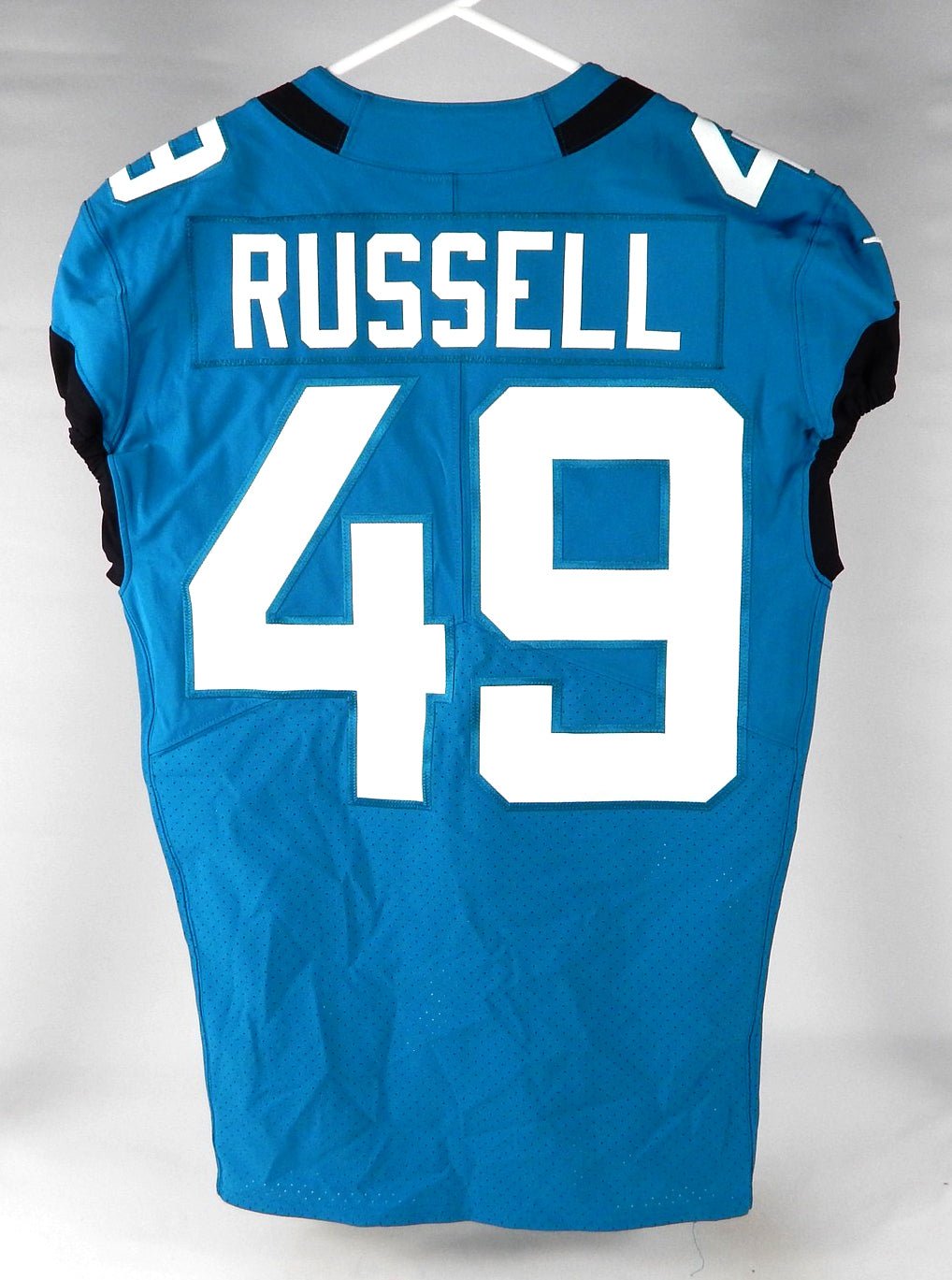 2021 Jacksonville Jaguars Chapelle Russell #49 Game Issued Blue Jersey 40 836 - DP74836