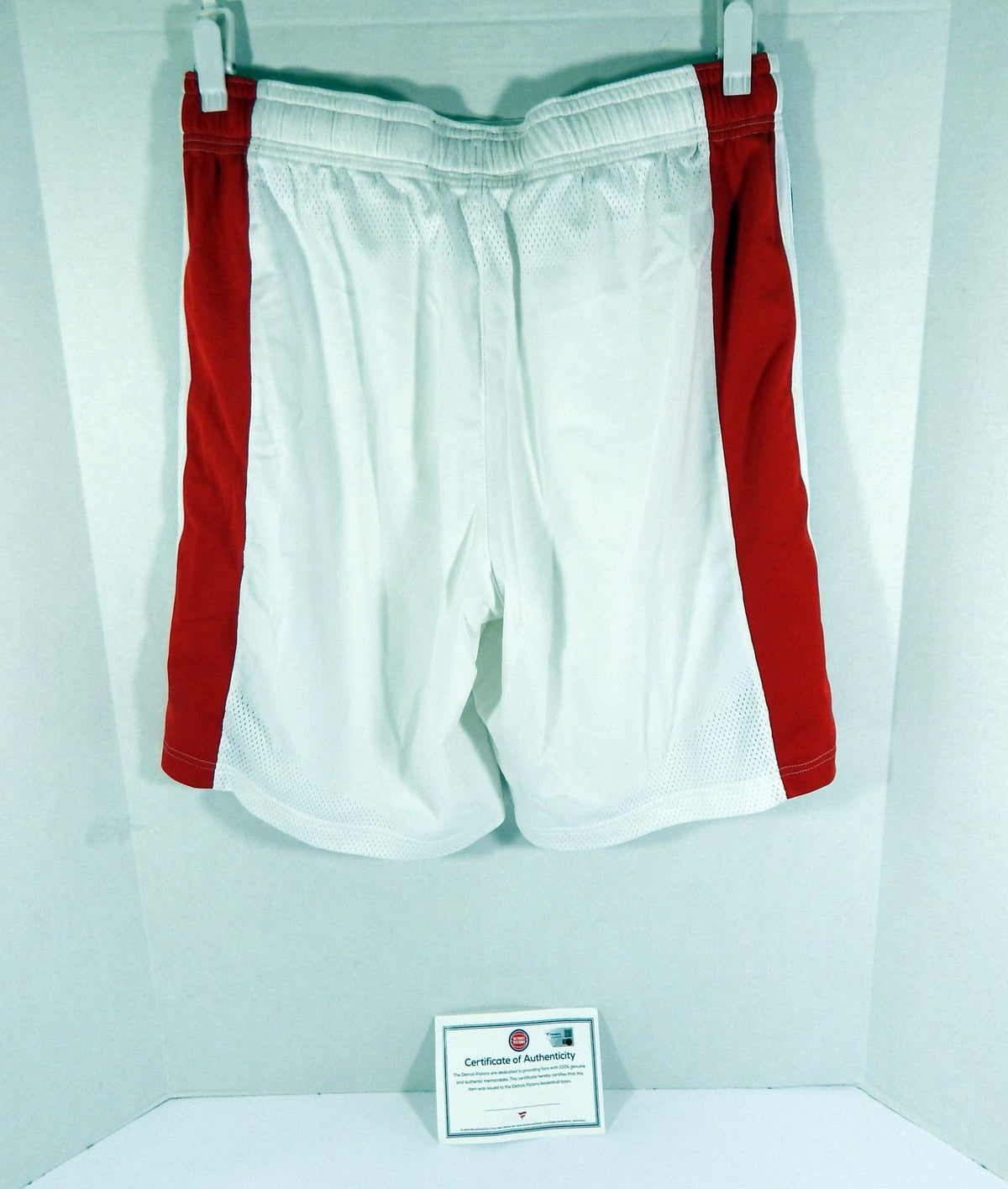 2022-23 Detroit Pistons Buddy Boeheim #27 Game Used White Shorts 38 DP57819 - DP57819