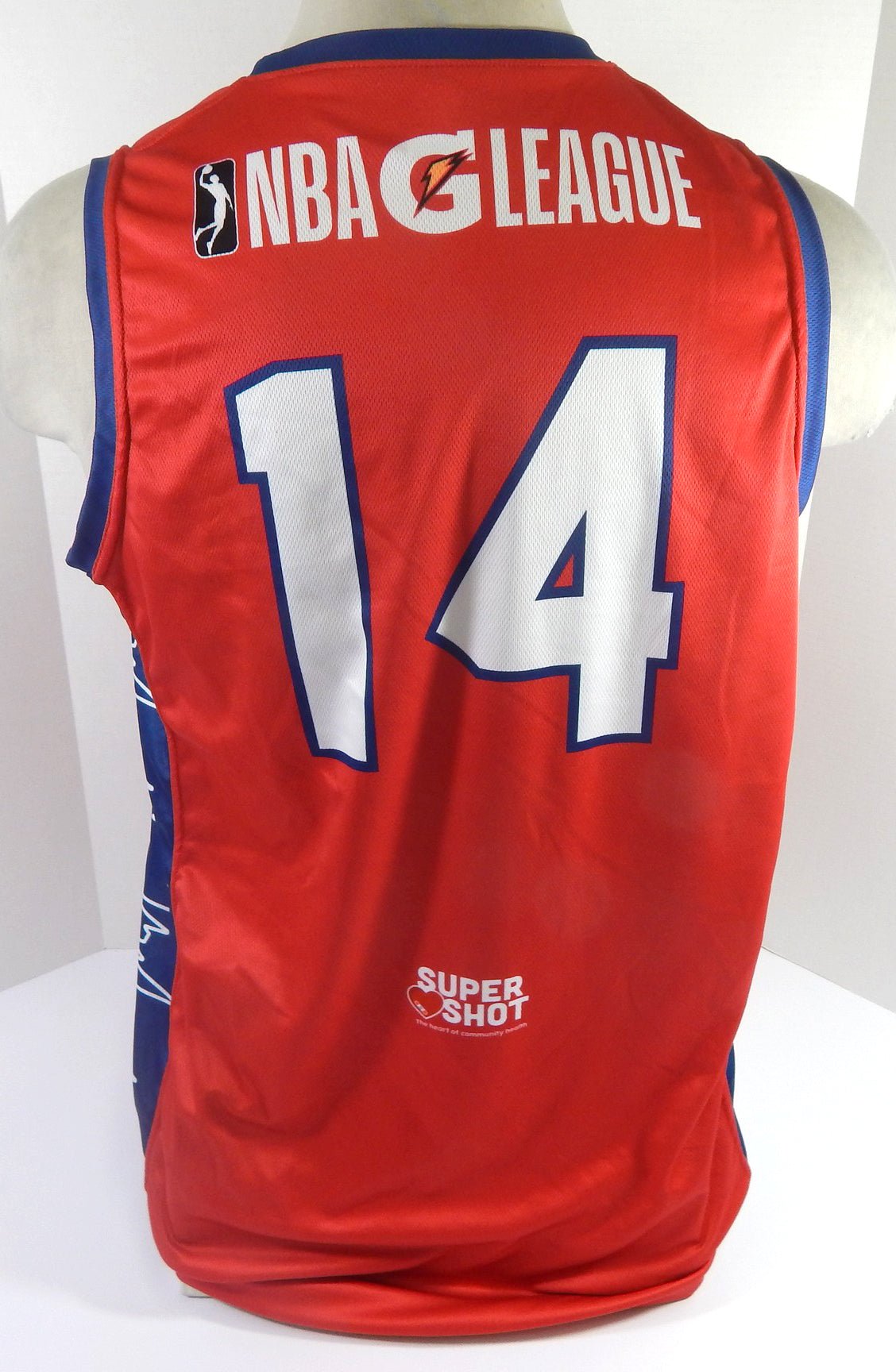 2022-23 Fort Wayne Mad Ants #14 Game Issued Red Jersey Heart Health Night L 9 - DP55849