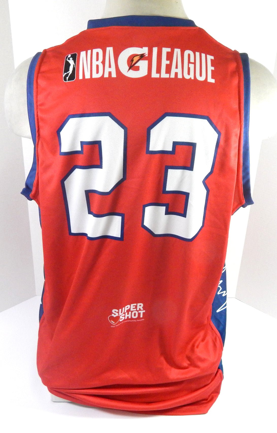 2022-23 Fort Wayne Mad Ants #23 Game Issued Red Jersey Heart Health Night 6 - DP55986