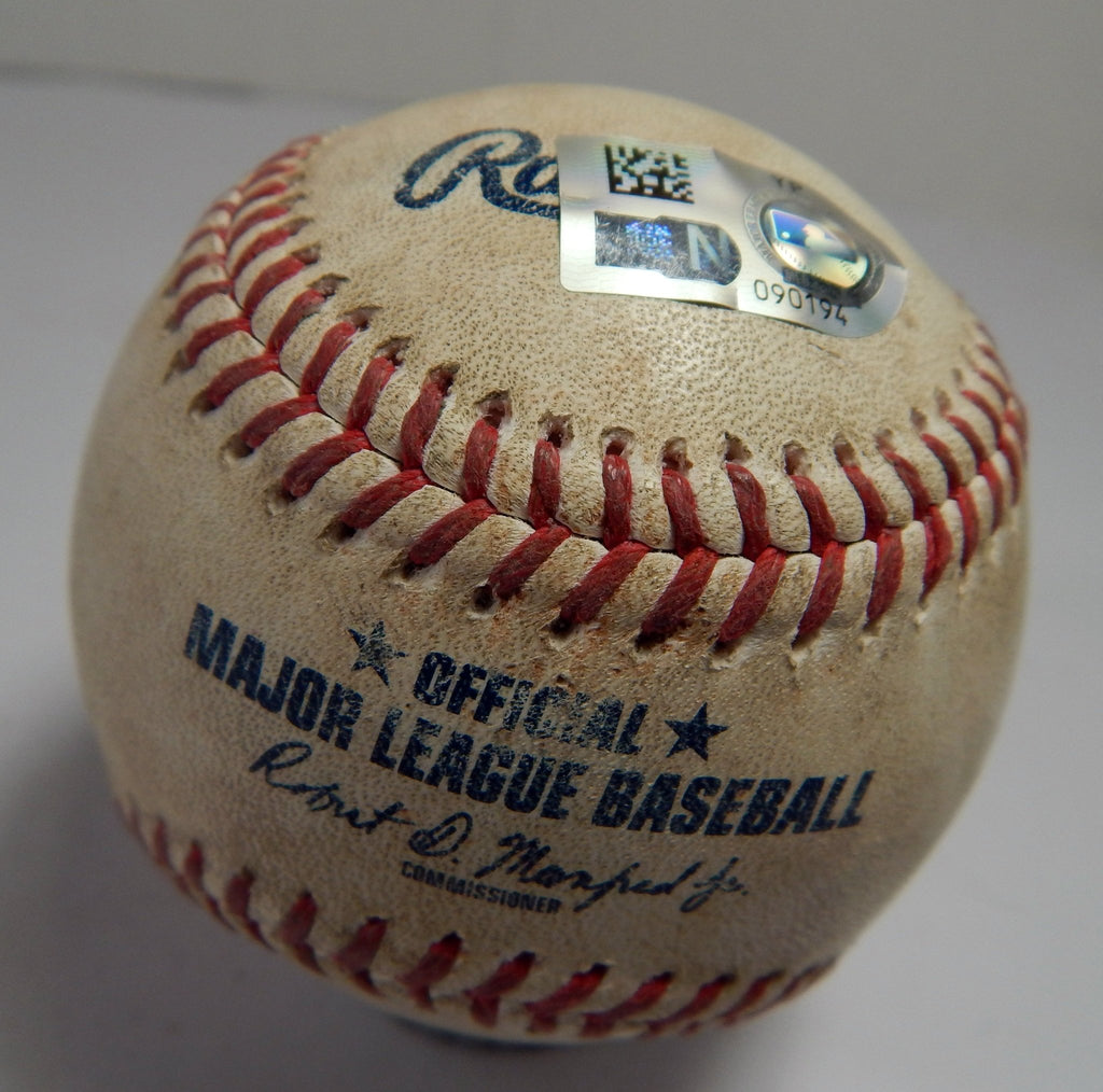 2022 Braves Marlins Game Used Baseball Ian Anderson Jacob Stallings Ball - DP49412