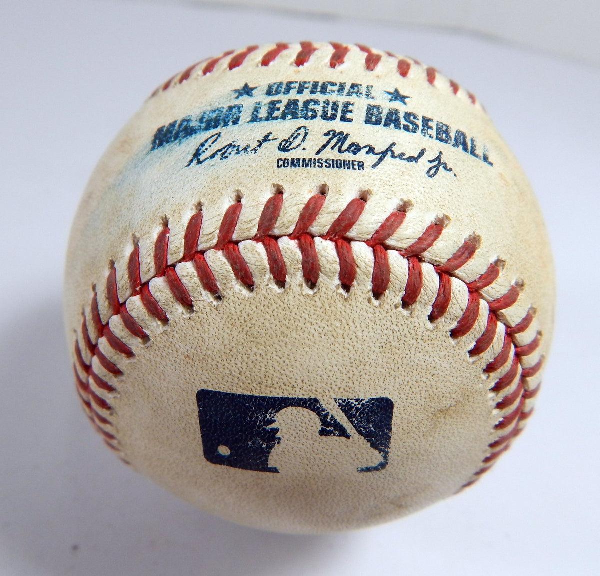 2022 Braves Marlins Game Used Baseball Jesus Luzardo Robbie Grossman Ball - DP49216
