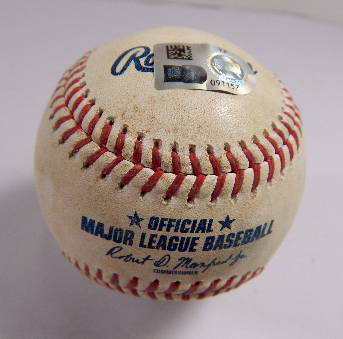 2022 Phillies Marlins Game Used Baseball Jose Alvarado Charles Leblanc Ball - DP49233
