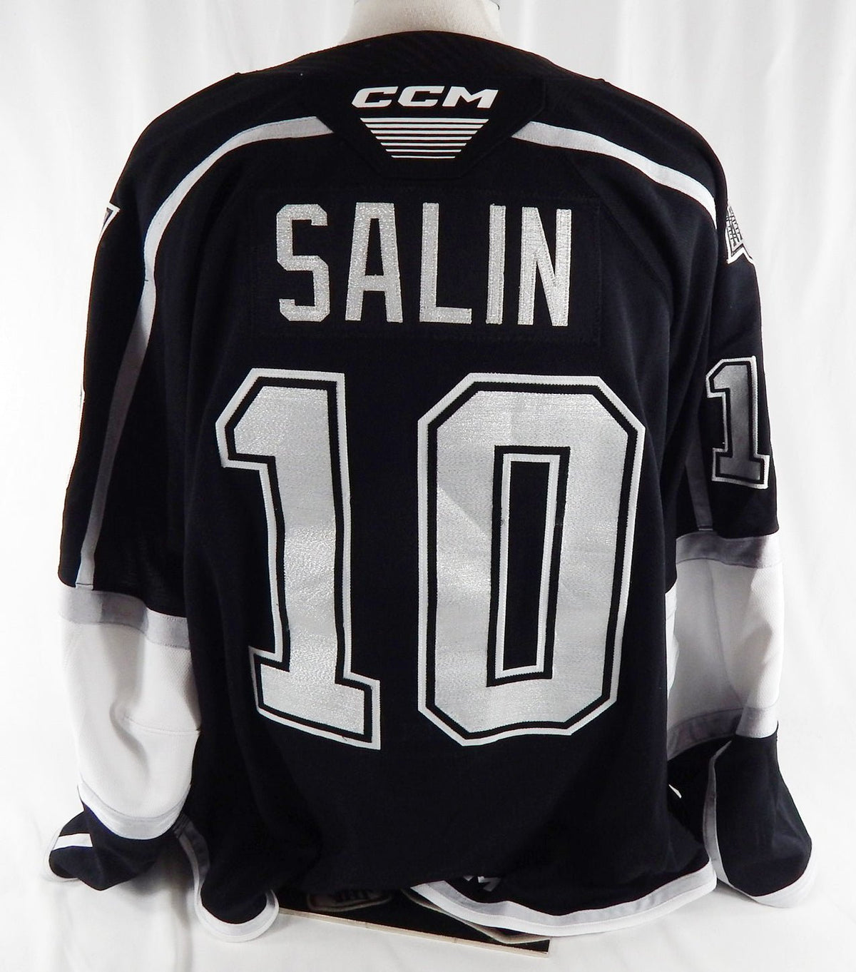 2025-26 Ontario Reign Otto Salin #10 Game Used Black Jersey Set 2 56 101 - DP116101