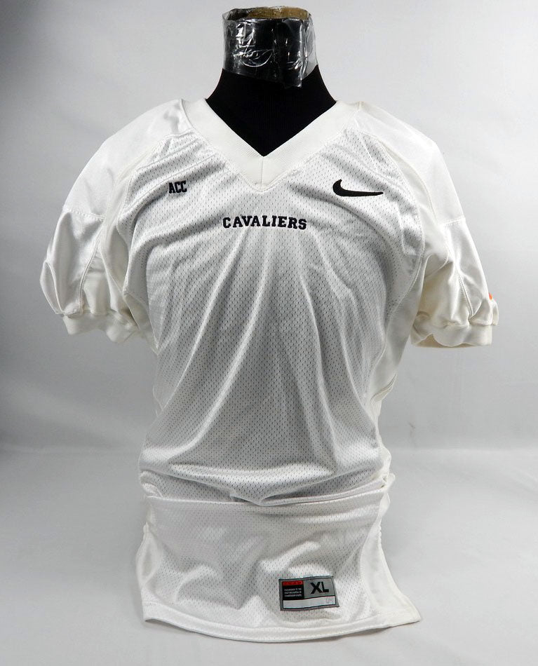 2000's Nike Virginia Cavaliers Blank Game Issued Jersey ACC Patch White XL