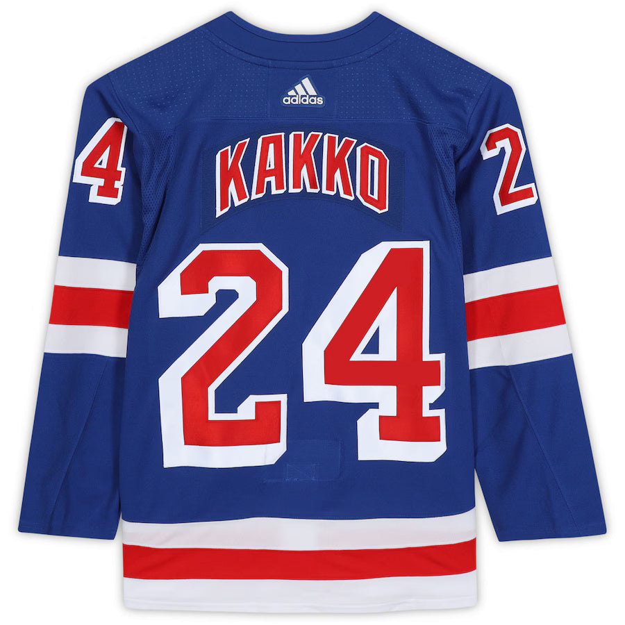 Kaapo Kakko #24 New York Rangers Adidas Climalite NHL Hockey Jersey New Blue 52