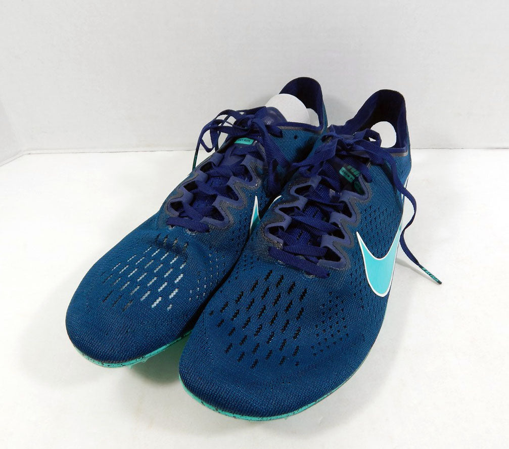 2019 Utah State Aggies Nike Zoom Victory Elite 2 Blue Force Track Spikes Size 13 Pic2