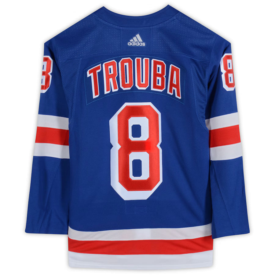 Jacob Trouba #8 New York Rangers Adidas Primegreen NHL Hockey Jersey New Blue 56 Pic2