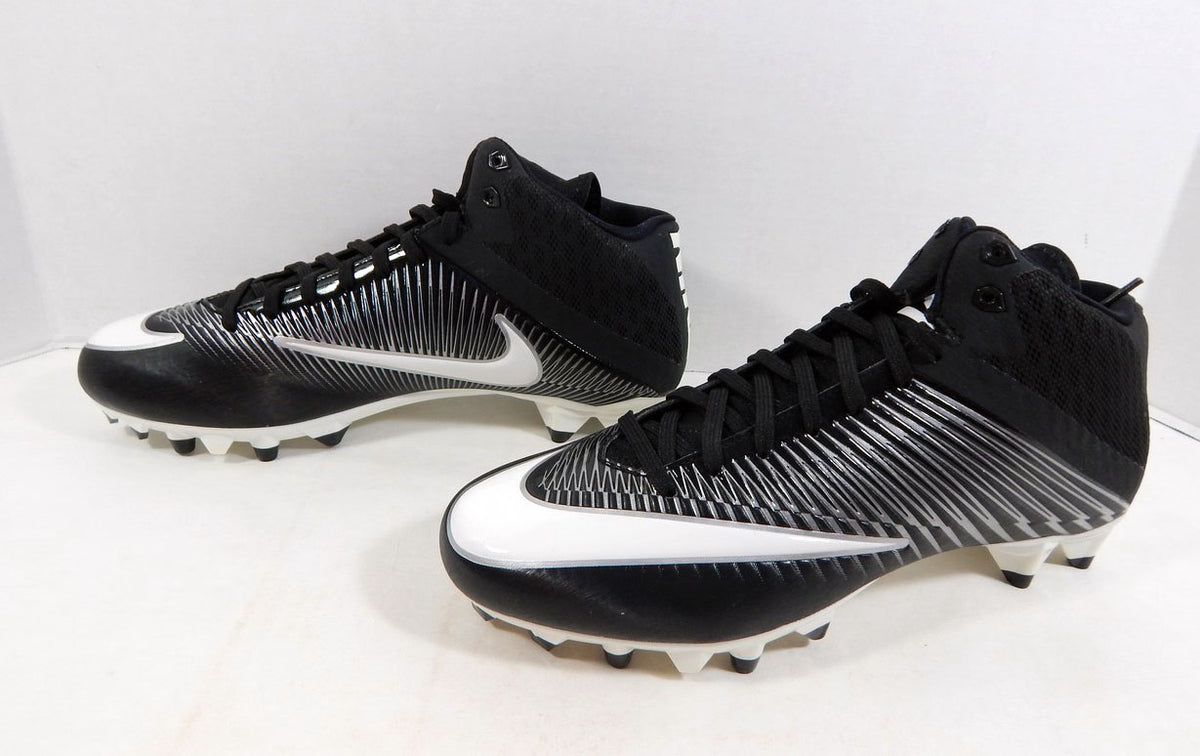 2016 Utah State Aggies Nike Vapor Speed 2 3/4 TD CF Black Football Cleats 9.5 Pic2