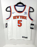 2019-20 Youth Knicks Immanuel Quickley #5 Swingman Square Space W Jersey Nike M