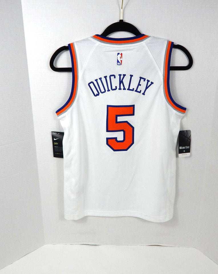 2019-20 Youth Knicks Immanuel Quickley #5 Swingman Square Space W Jersey Nike M Pic2