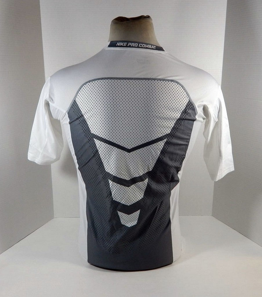 Mens TCU Horned Frogs Team Issued Pro Combat HYPERCOOL White/Grey Shirt Nike XL Pic2