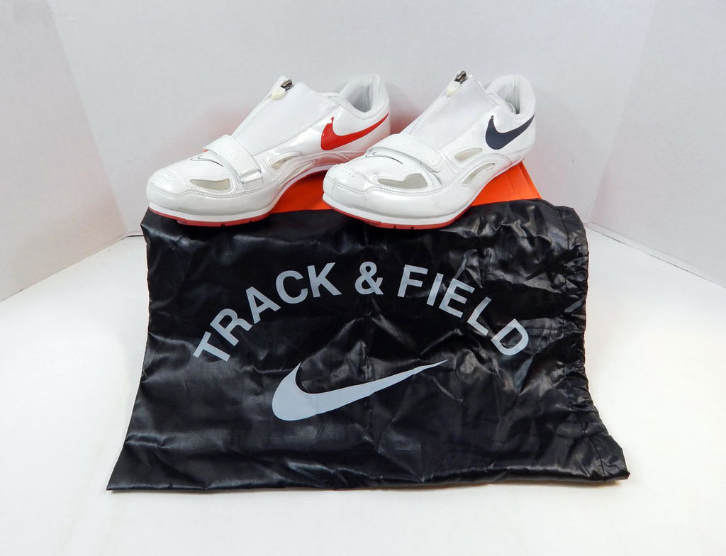 Utah State Aggies Nike Zoom Long Jump III White/Red Track Spikes Size 10
