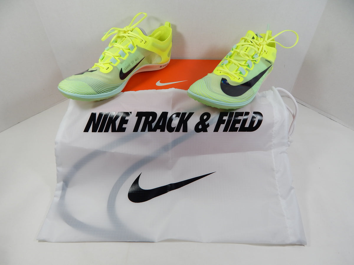 Utah State Aggies Nike Zoom Victory XC 5 Volt Yellow/Purple Track Spikes 9.5