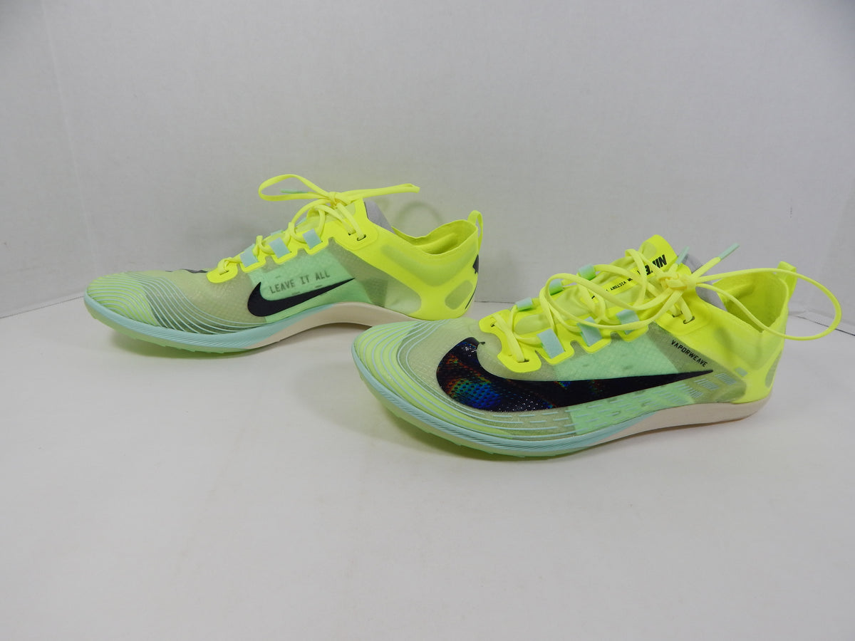 Utah State Aggies Nike Zoom Victory XC 5 Volt Yellow/Purple Track Spikes 9.5 Pic2