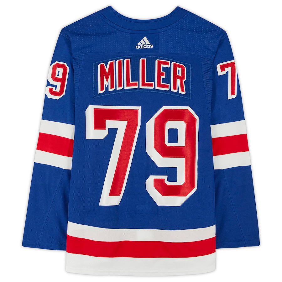 K'Andre Miller #79 New York Rangers Adidas Primegreen NHL Hockey Jersey Blue 52 Pic2