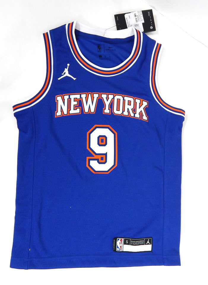 2021-22 Youth New York Knicks RJ Barrett #9 Swingman Blue Jersey Jordan S