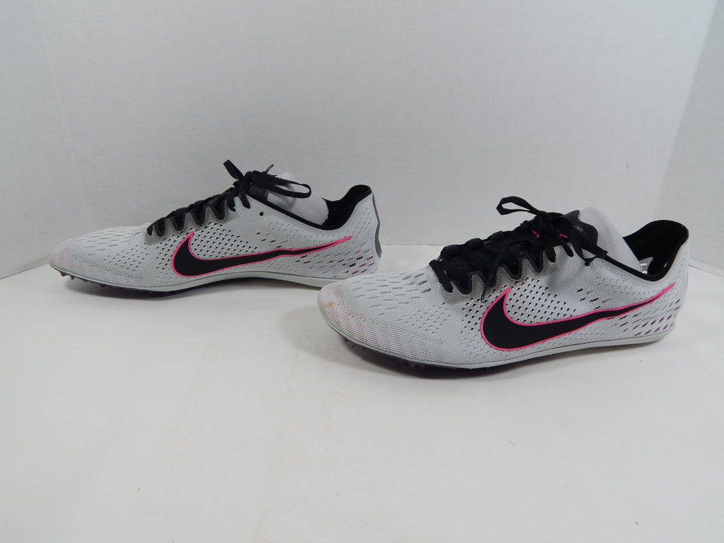 Utah State Aggies Nike Zoom Victory Elite 2 Grey/Black/Pink Track Spikes Size 13 Pic2