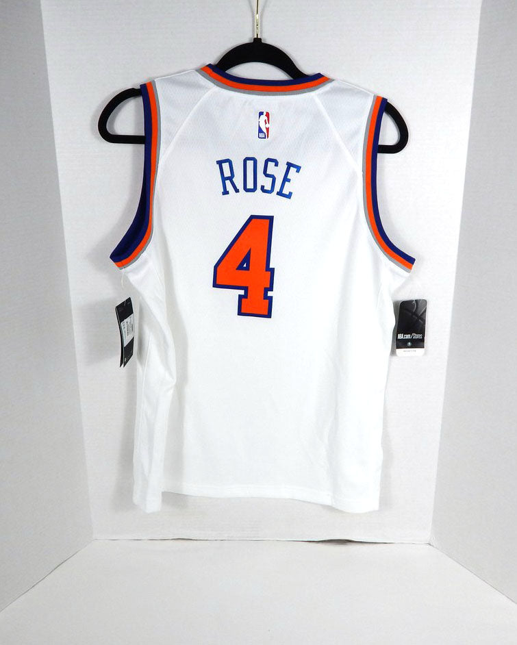 2019-20 Youth New York Knicks Derrick Rose #4 Swingman White Jersey Nike L Pic2