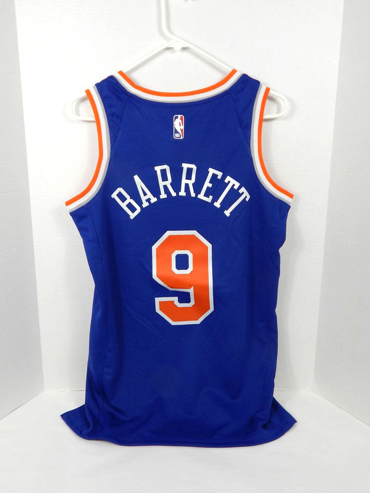 2022-23 Mens New York Knicks RJ Barrett #9 Swingman Blue Jersey Nike 40 Pic2