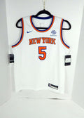 2021-22 Youth New York Knicks Immanuel Quickley #5 Swingman Wht Jersey Nike L