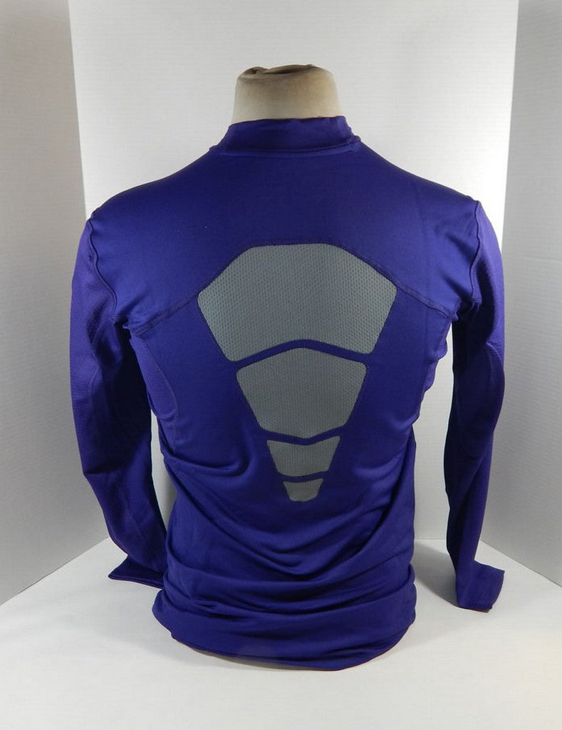 Mens TCU Horned Frogs Team Issued Pro Combat Frog on Neck Purple Shirt Nike 2XL Pic2