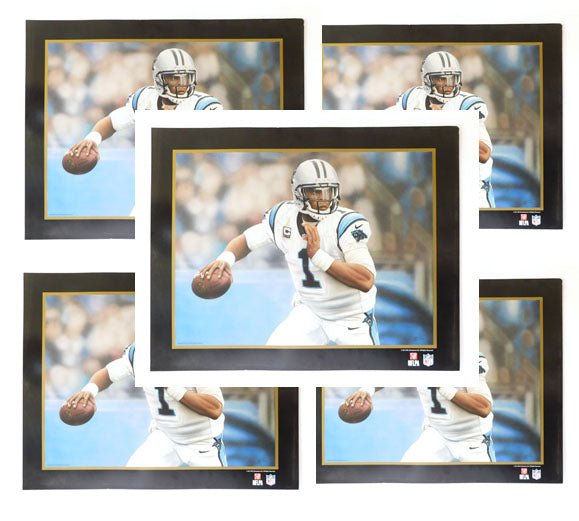 (5) Victory Fine Art Cam Newton Panthers Lithographs by Super Bowl Artist Rob Jackson - 4503201-BUNDLE