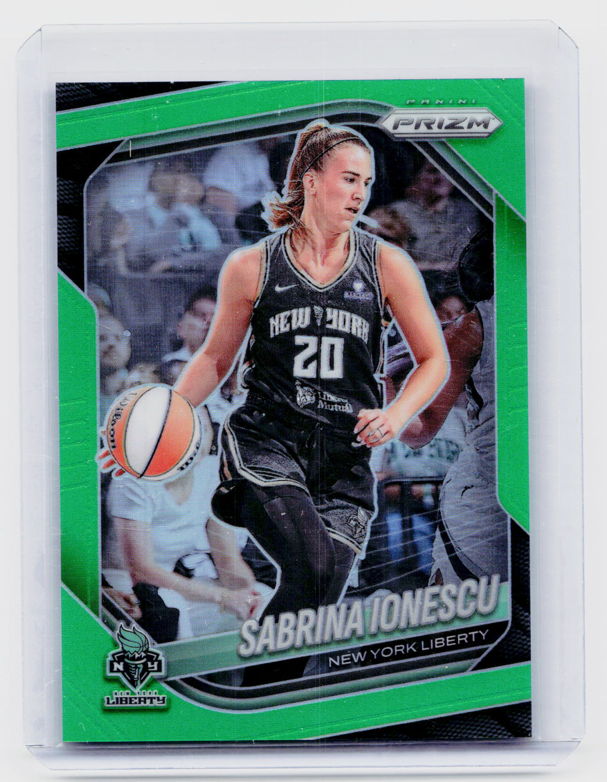 2025 Panini WNBA Prizm Lime Green Prizm Sabrina Ionescu #19 #'d 225/225