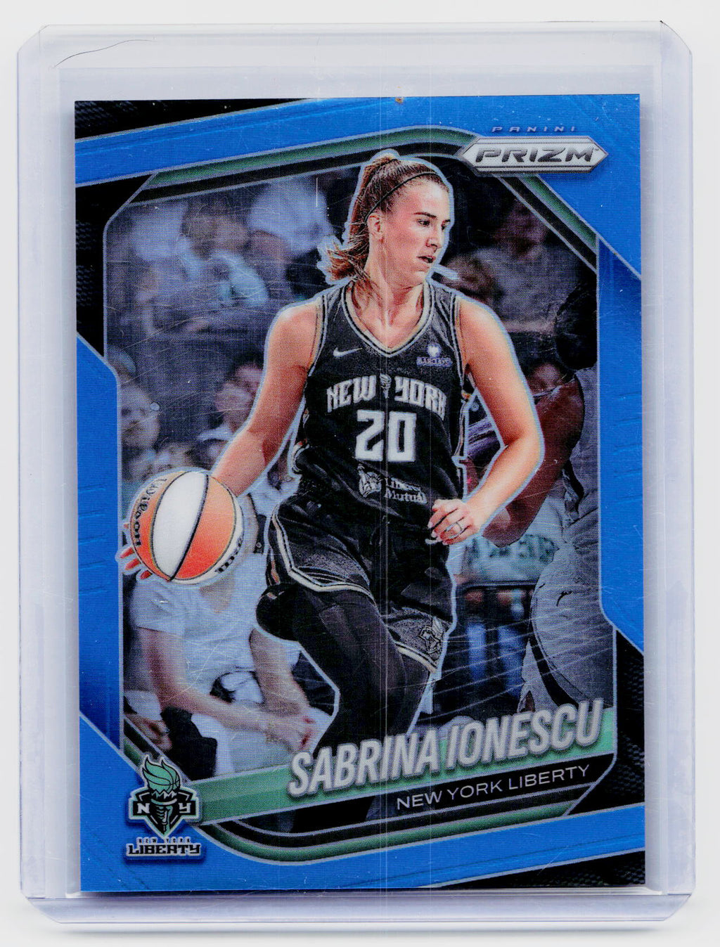 2025 Panini WNBA Prizm Carolina Blue Prizm Sabrina Ionescu #19 #'d /125