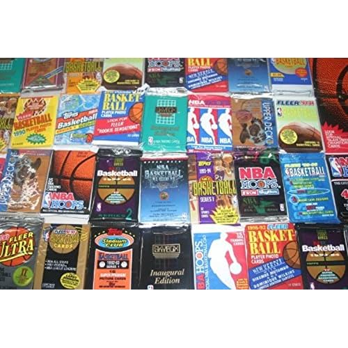 100 Vintage NBA Basketball Cards in Old Sealed Wax Packs Pic2