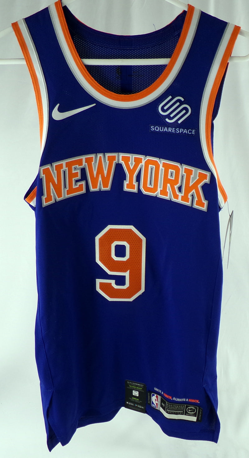 2019-20 New York Knicks RJ Barrett #9 Authentic Blue Basketball Jersey Size 40 S Pic2