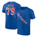 K'Andre Miller #79 New York Rangers Fanatics NHL Tee Shirt New Blue Adult M