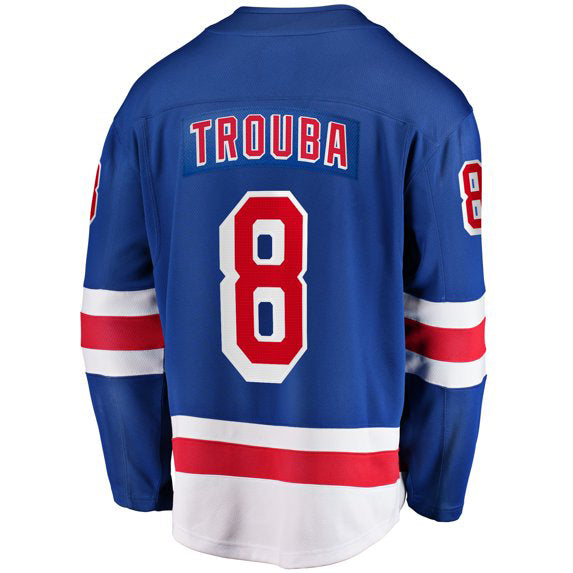 Jacob Trouba #8 New York Rangers Fanatics NHL Hockey Jersey New Royal Blue 2XL Pic2