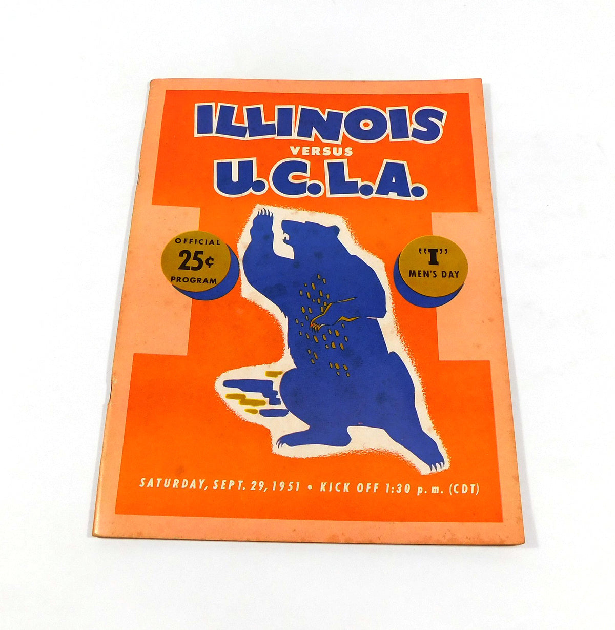 1951 UCLA at Illinois College Football Program 9-29-51