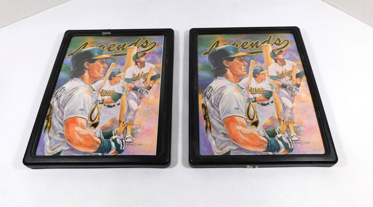 Lot of (2) Jose Canseco Legends Books Framed A's