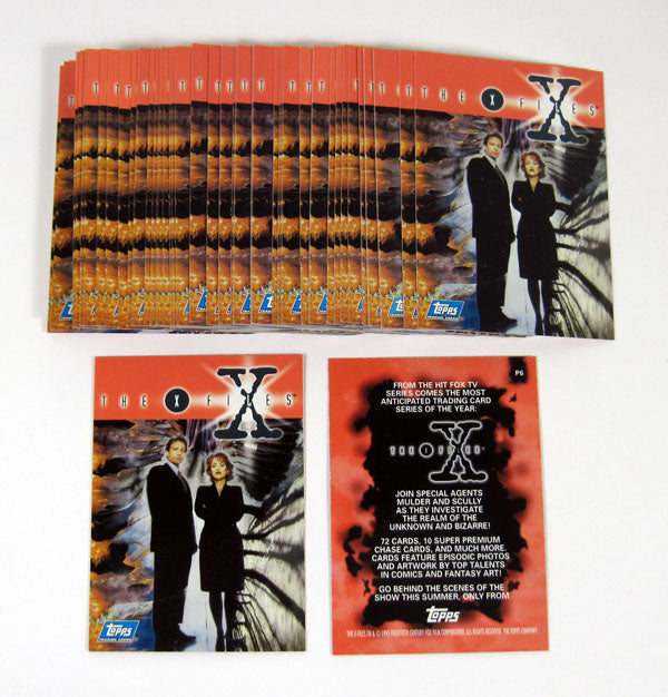 Lot of (50) 1995 Topps The X-Files Season 1 Promo Card (P6) Nm/Mt