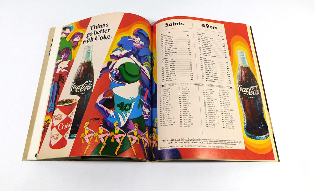 1969 New Orleans Saints at San Francisco 49ers NFL Football Program 11-23-69 Pic2