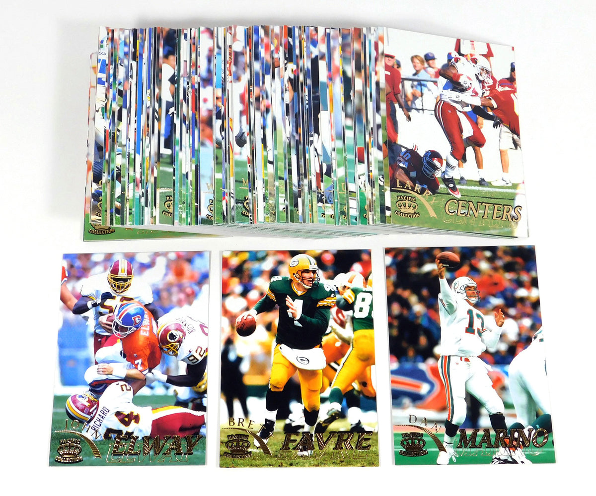 1996 Pacific Gridiron Football Gold Jumbo Parallel Set (1-125) Rare