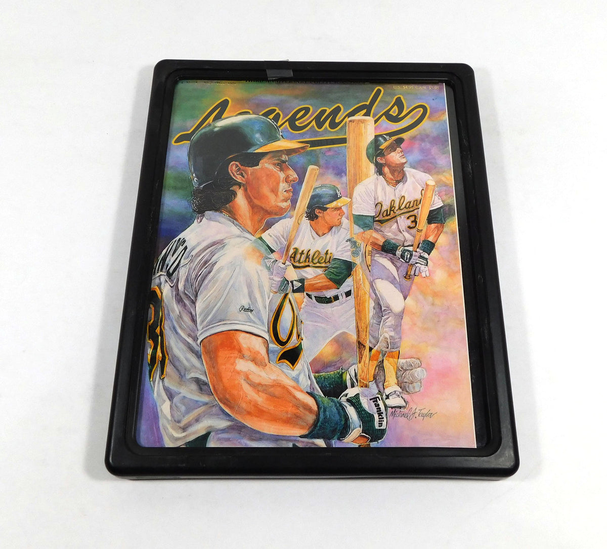 Lot of (2) Jose Canseco Legends Books Framed A's Pic2