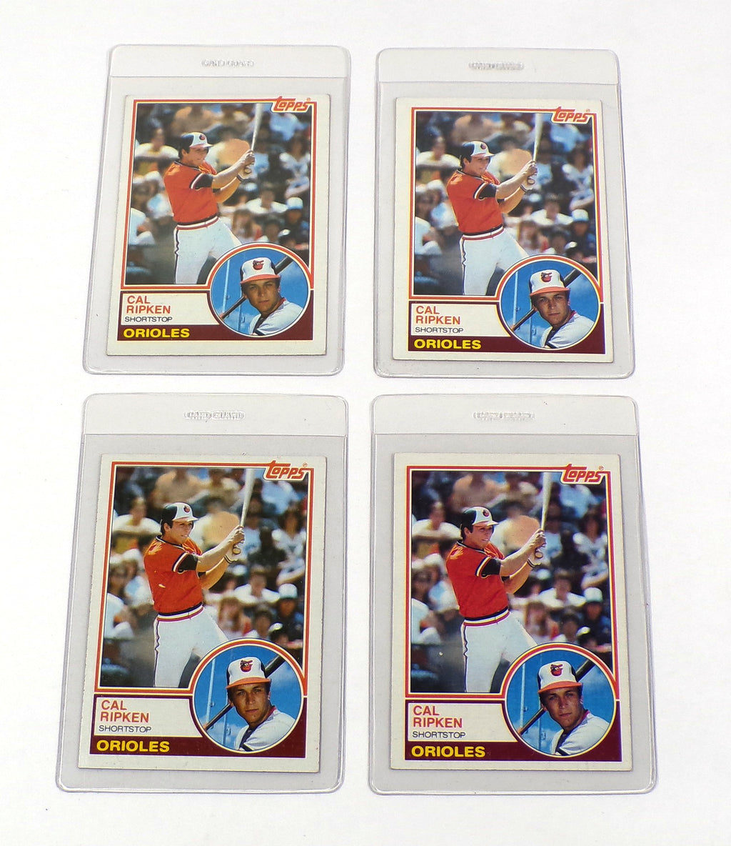 Lot of (4) 1983 Topps Cal Ripken Jr. #163 Orioles