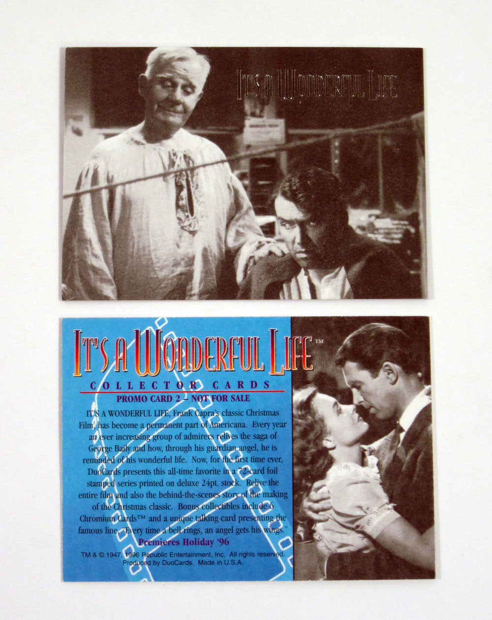 Lot of (10) 1996 DuoCards It's A Wonderful Life Promo Card (P2) Nm/Mt Pic2