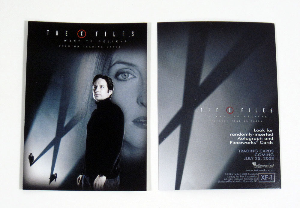 Lot of (10) 2008 Inkworks The X-Files Movie I Want To Believe Promo Card (XF-1) Pic2