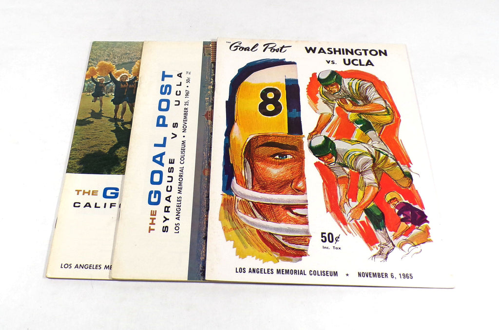 Lot of (3) Different 1965 to 1967 UCLA College Football Programs
