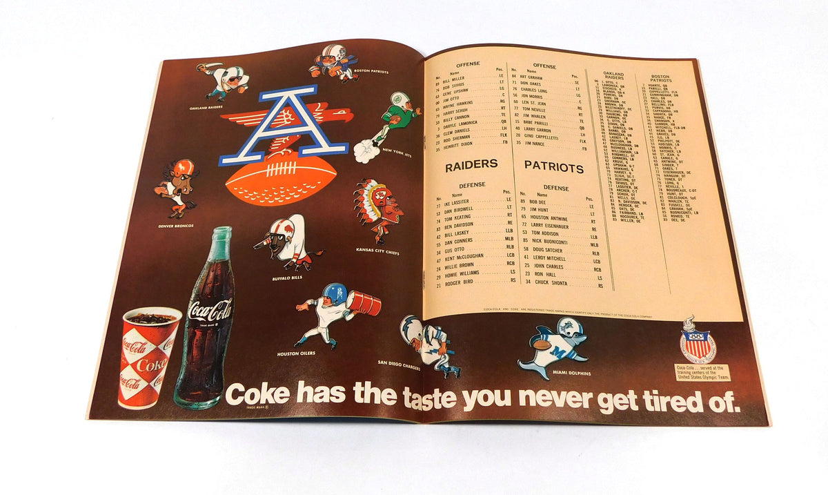 1967 Boston Patriots at Oakland Raiders AFL Football Program 9-17-67 Pic2