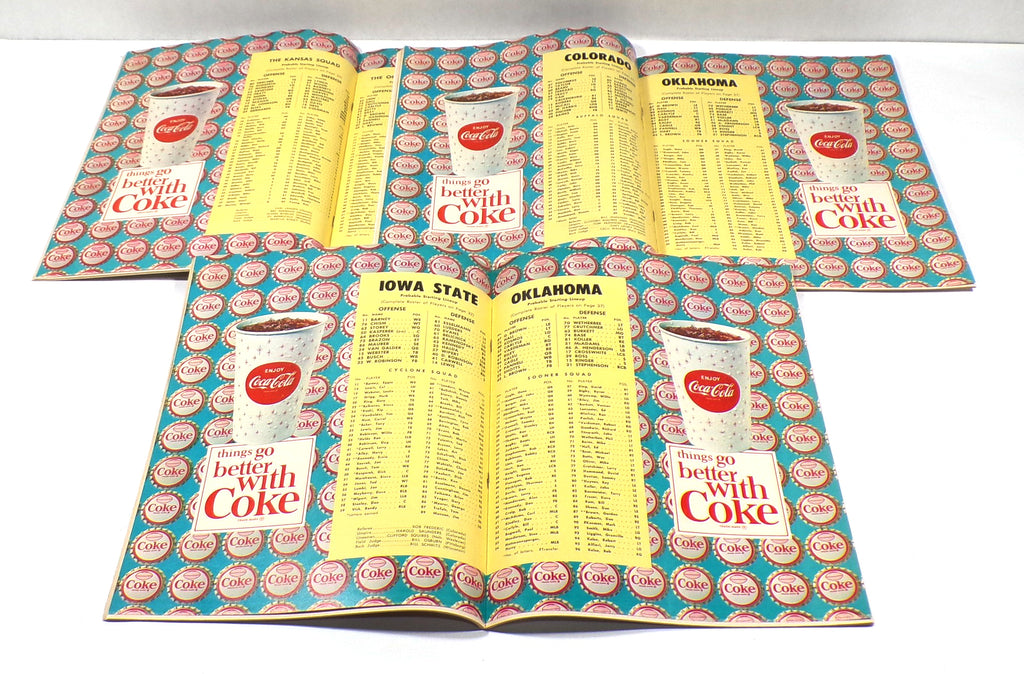 Lot of (3) 1965 Oklahoma College Football Programs Pic2