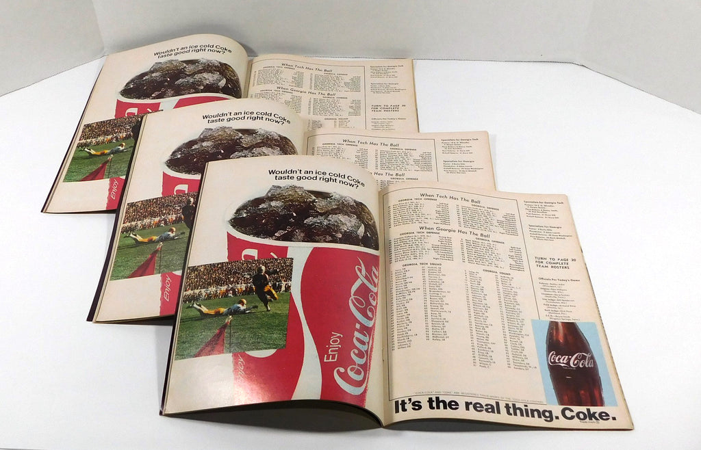 Lot of (3) 1975 Georgia at Georgia Tech College Football Programs 11-27-75 Pic2