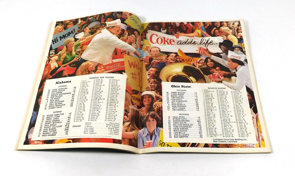 1978 Ohio State vs Alabama Sugar Bowl College Football Program 1-2-78 Pic2