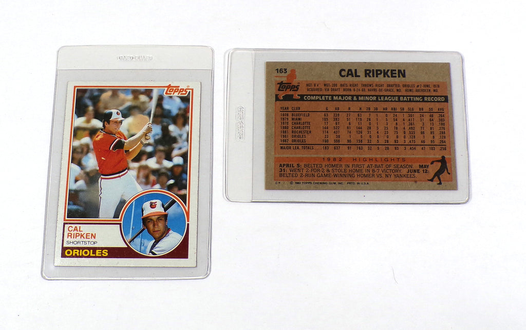 Lot of (4) 1983 Topps Cal Ripken Jr. #163 Orioles Pic2